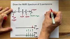 Draw the 1H NMR Spectrum of 2-pentanone