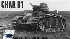 Rare WW2 Char B1 BIS - Footage.