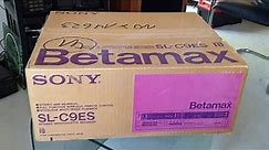 NEW in sealed box 1983 Sony SL-C9ES Betamax VCR - unboxing and test