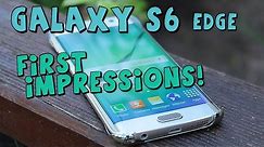 Samsung Galaxy S6 Edge 64GB Gold Platinum - My First Impressions - Unboxing & Hands-On !