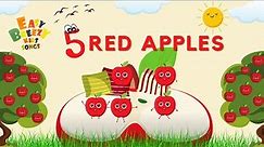 Five Red Apples | Easy Breezy Kids Songs | Nursery Rhymes | Learn Colors and Numbers - S1 E7