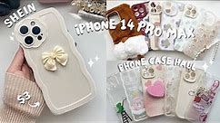 SHEIN iPhone 14 pro max phone case haul  [ aesthetic ] 🎀 15 phone cases under $6