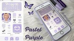 customize your iphone 7 plus💜(pastel purple theme) / how to have an aesthetic phone