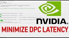 Nvidia DPC Latency Fix and Optimization Guide - Check description for updates and time codes