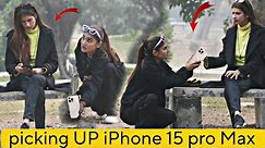 Picking Up Iphone 15 Pro Max In Front Of Girls@crazycomedy9838