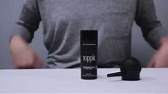 How to Use Toppik: Applying Hair Fibers with Spray Applicator