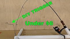 How to Make the (TRIGGER) for an Automatic Ice Fishing Hook Setter for under $6! Packable Design