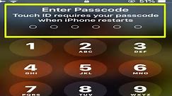 iPhone Fix Touch ID Requires Your Passcode When iPhone Restarts Problem | Touch ID Requires Passcode