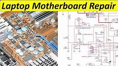 laptop motherboard repair guide - motherboard repair with schematics reading