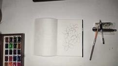 Aprendendo a desenhar flores de frangipani com Duong Quynh parte 2