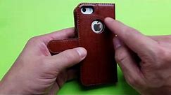 iPhone 5/5s/SE Premium Leather Wallet Case Review (OCASE)