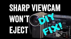 Sharp Viewcam VL-E765 Won't Eject Tape DIY FIX