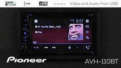 How To - Pioneer AVH-110BT - Videos and Music from USB Flash Drive