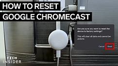 How To Reset Google Chromecast