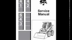 Bobcat 641, 642 and 643 SkidSteer Loader Service Manual