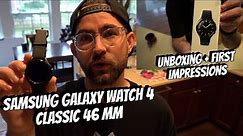 Samsung Galaxy Watch 4 Classic 46mm UNBOXING & First Impressions!