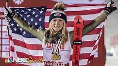 Mikaela Shiffrin makes history with fourth consecutive slalom title | NBC Sports
