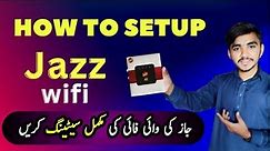 How To Setup Or Configure Jazz 4G WiFi Device 2023