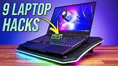 9 Gaming Laptop HACKS in 2 MINUTES!