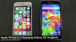 Apple iPhone 6 vs Samsung Galaxy S5 Vergleich