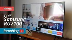 TV 4K Samsung RU7100 - Review Tecnoblog