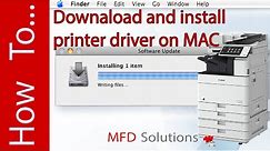 Install Canon iR ADVANCE printer driver on MAC - MFD Solutions