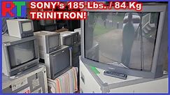 The Biggest CRTs still in use: The Sony XBR Trinitron Tube TV