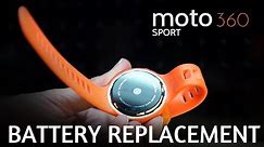 Moto 360 SPORT Battery Replacement - Complete Teardown Guide (2nd Gen)