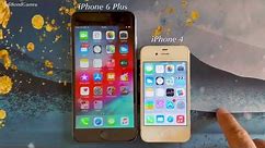 Comparison iPhone 4 vs iPhone 6 Plus in July 2023