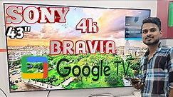 SONY💥 4K 🔥Google tv 🔥unboxing and review//kd-43x75k //43" google tv #googlet