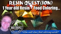 Using Food Coloring in Resin - Yes it works!