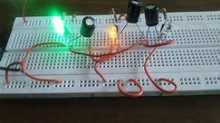 3 stage flasher circuit using transistor