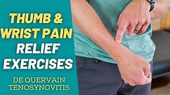 8 BEST Exercises to Relieve Thumb & Wrist Pain (De Quervain Tenosynovitis) | PT Time with Tim
