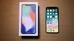 Unboxing the brand new iPhone X 64GB Silver!