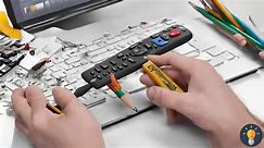 How to Fix a Remote Control with a Pencil