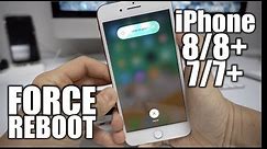 How to Force Reboot/Restart iPhone 8/8+/7/7+ - Frozen Screen Fix