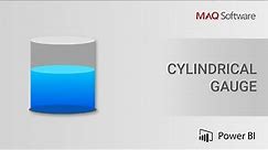 Cylindrical Gauge by MAQ Software - Power BI Visual Introduction