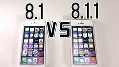 iOS 8.1 VS 8.1.1 & iOS 7.1.2 VS 8.1.1 - Is It Faster? + What's New Review