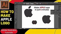 Adobe illustrator Tutorial | How to make APPLE Logo 2022