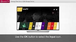 [LG TVs] Viewing Files from A USB Storage Device