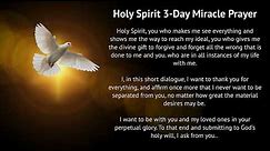 Holy Spirit 3-Day Miracle Prayer