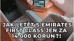 Let s jednou z nejlepších prvních tříd ve vzduchu Emirates A380. Jak se proletět za 14 tisíc korun? ✈️🍾#emirates #a380 #cestovnihorecka | DJ Wich