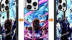 Anime 3D Motion Phone Case Compatible with iPhone 15 Pro Max Shockproof Soft TPU Anti-Scratch Non-Slip Japanese Anime Lenticular Phone Cases for iPhone 15 Pro Max 6.7 Inch