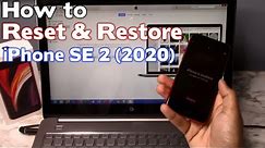 How to Reset & Restore iPhone SE 2 (2020) - Factory Reset (Forgot Passcode) (iPhone is Disabled Fix)