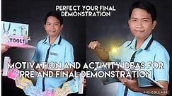 Motivation and Activity ideas for Pre and Final Demo | Part 1
