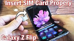 Galaxy Z Flip: How to Insert SIM Card & Double Check