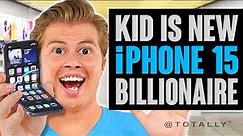 Kid is New iPhone BILLIONAIRE after Inventing iPhone 15 FLIP.