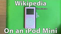 Using Wikipedia on an iPod Mini