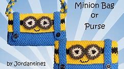 New Minion Bag / Purse / Pencil Case - Loomigurumi / Amigurumi - Rainbow Loom - Hook Only - Crochet