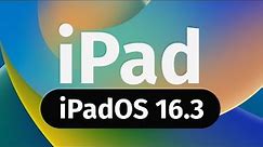 How to update to iOS 16.3 - iPad